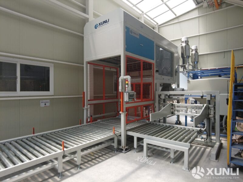 bag emptying machine