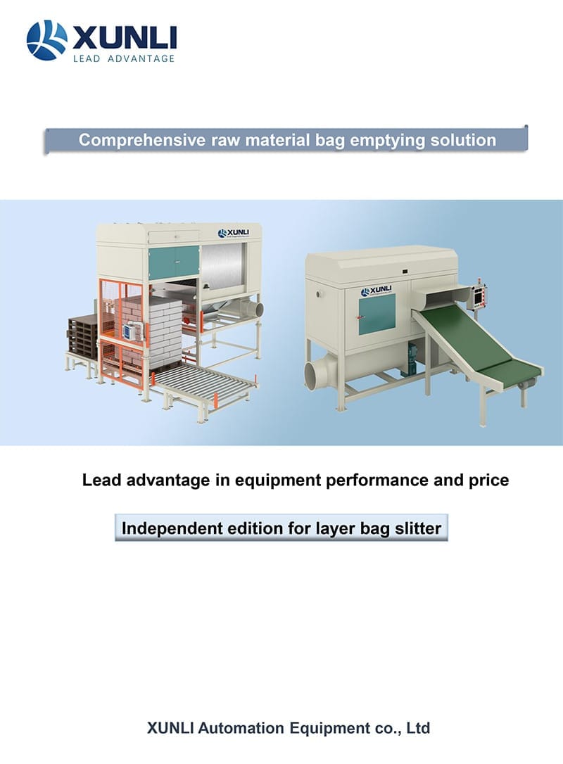 brochure of bag emptying machine